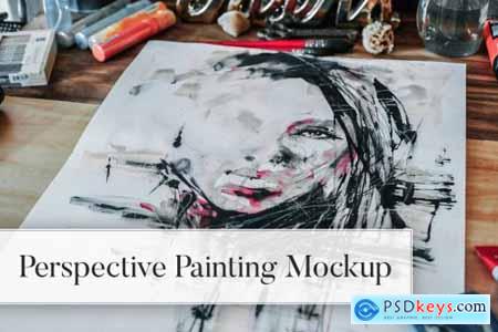 Perspective Painting Mockup 5005483