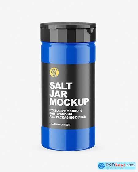 Glossy Salt Jar Mockup 68525