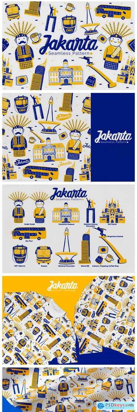 Jakarta Seamless Pattern 6065674