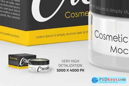 Cosmetic Cream Jar Mockup Set 5501866