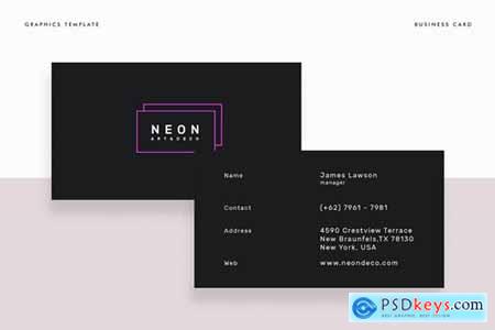 Neon Business Card