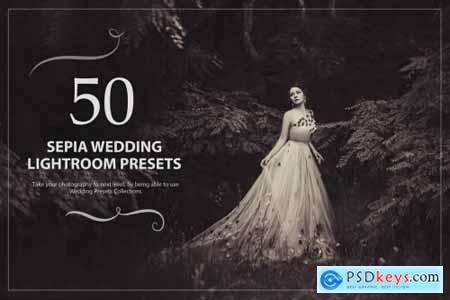 50 Sepia Wedding Lightroom Presets