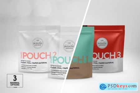 Standing Zip Pouch Packaging Mockup