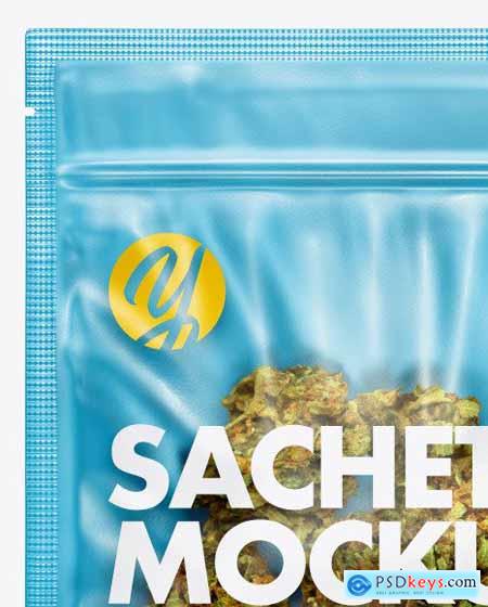 Medical Marijuana Sachet Mockup 68679
