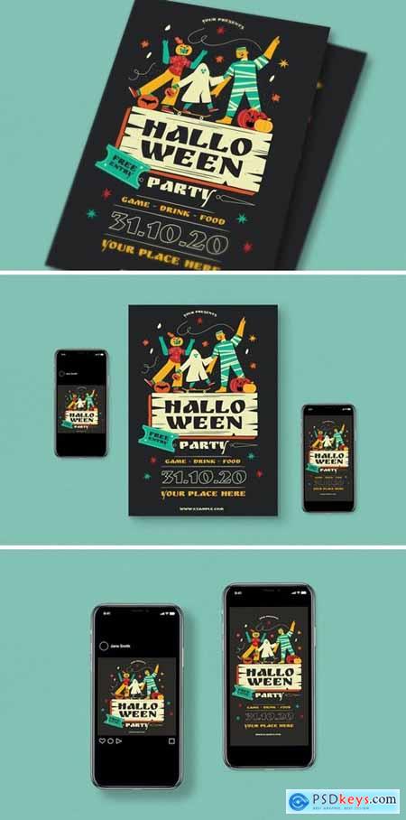 Halloween Party Flyer Pack