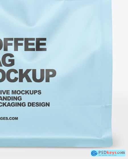 Matte Coffee Bag With Clip Mockup 68599
