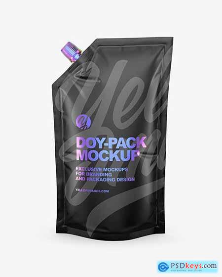 Matte Doy-Pack Mockup - Front View 68649