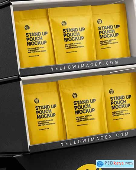 Download Cardboard Display Stand W Pouches Mockup 68736 Free Download Photoshop Vector Stock Image Via Torrent Zippyshare From Psdkeys Com PSD Mockup Templates