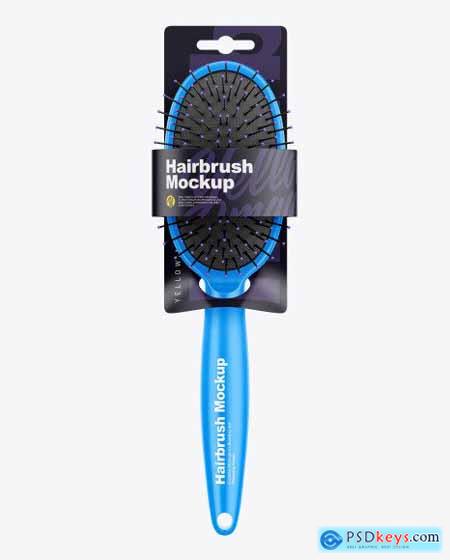 Hairbrush with Label Mockup 67732