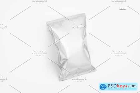 Tilted Glossy Snack Package Mockup 4941885