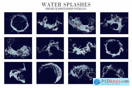 Water Splash Overlays Photoshop 4943549