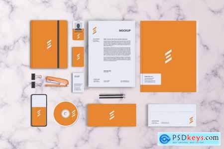Front View Stationary Mockup 5535512