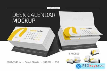 Desk Calendar v04 Mockup Set 5511887