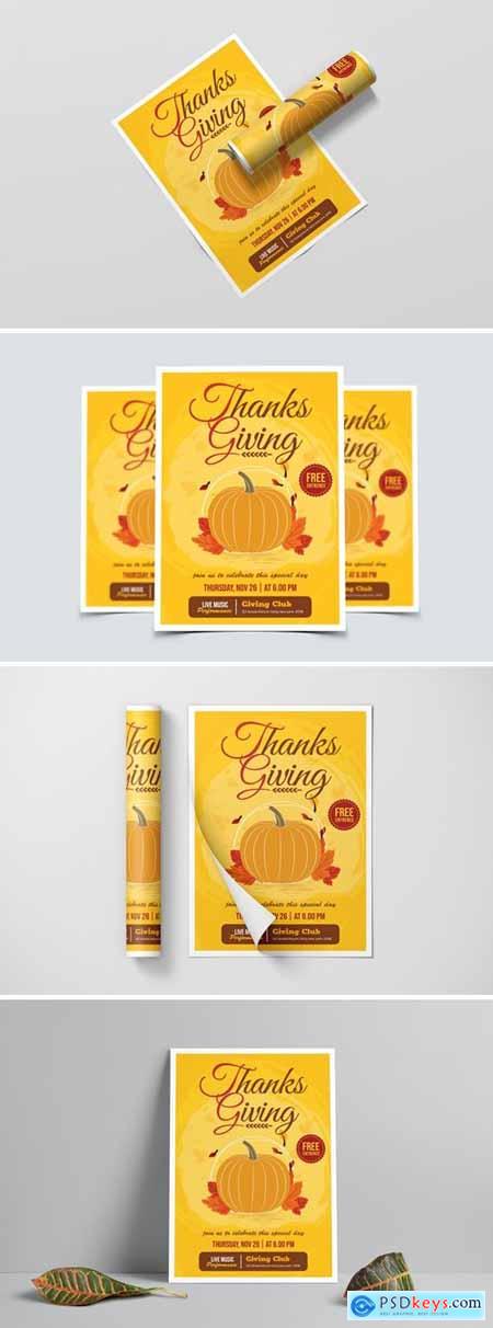 ThanksGiving Day Flyer Template
