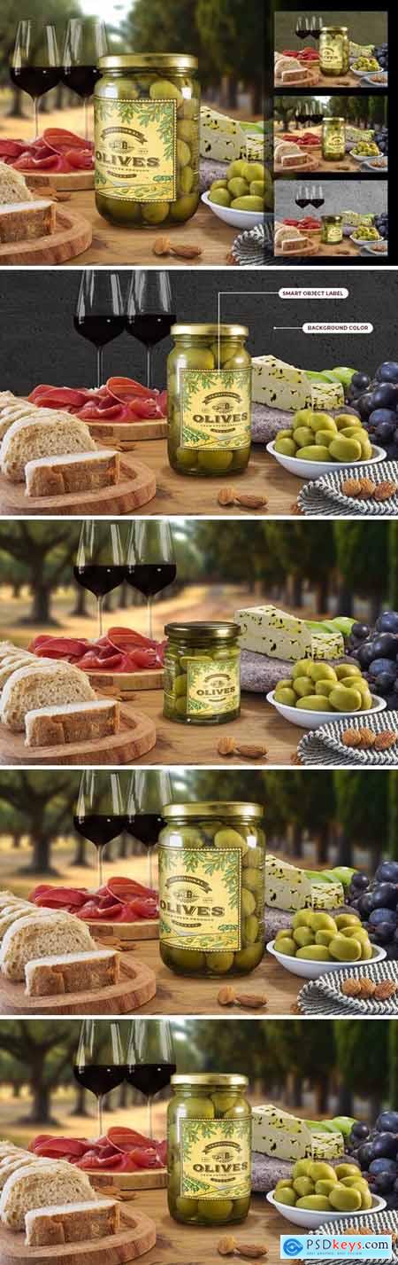 Green Olives Package Mockup Set