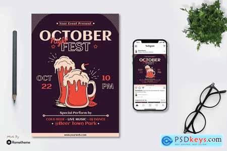 October Night Fest - Flyer & Instagram Post GR