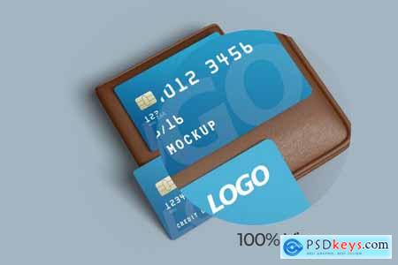 Credit card mockup with wallet 5496583