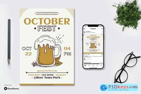 October Fest - Flyer & Instagram Post GR