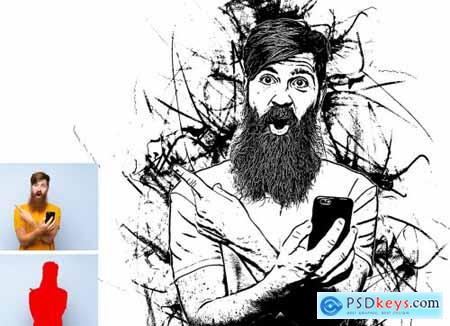 Vector Tracing Photoshop Action 5213620