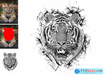 Vector Tracing Photoshop Action 5213620