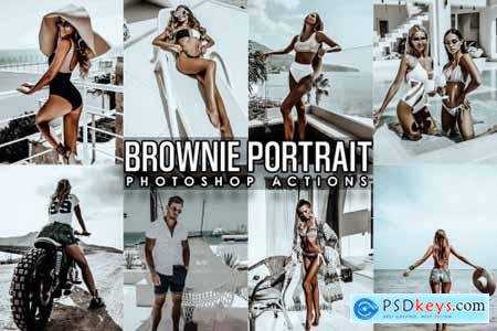 Brownie Portrait Photoshop Actions