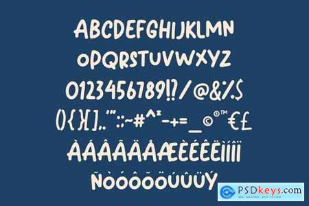 Blue Cirrus Font Duo Display Fancy