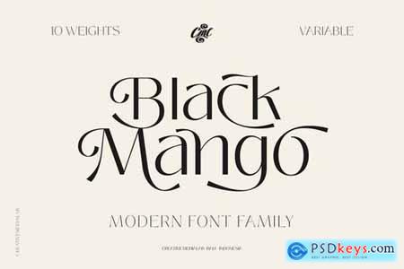 Black Mango Font - Modern Beauty Family