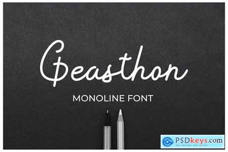 Geasthon - Monoline Font