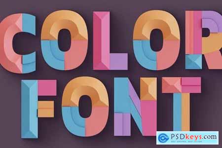 Decorative Geometry - Color SVG Font