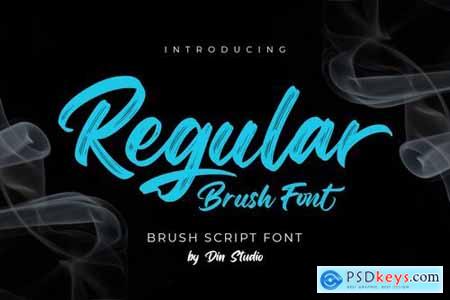 Regular Brush-Elegant Brush Font