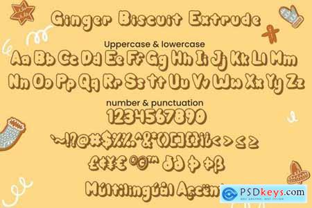 Ginger Biscuit - Christmas Font