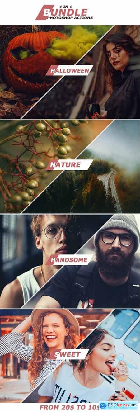 4 IN 1 Photoshop Actions October Bundle 1 28998198