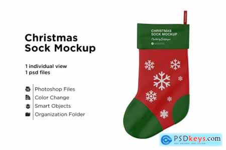 Christmas Sock Mockup 5556191