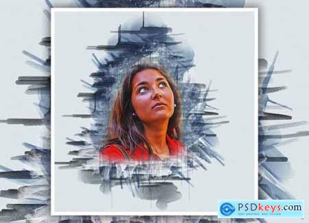 Watercolor Painting Photoshop Action 5458160