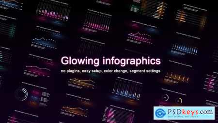 Glowing infographics 25009766