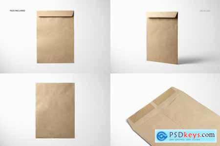 Brown Paper Envelope Mockup Set 4528517