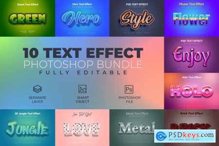 Photoshop Text Effect Bundle 10 in 1 4524356