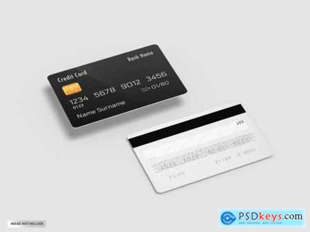 Credit bank card mockup