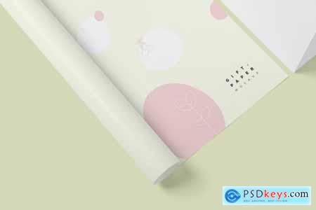Gift Wrapping Paper Mockup Set Free Download Photoshop Vector Stock Image Via Torrent Zippyshare From Psdkeys Com