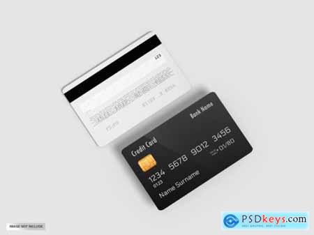 Credit bank card mockup