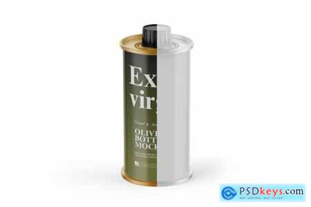 750ml Olive Oil Metal Bottle Mockup 5558025