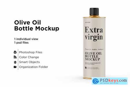 1L Olive Oil Metal Bottle Mockup 5558006