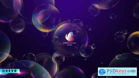 Simple Glass Intro Soap Bubble Logo Reveal Clean Magical New Year Crystal Elegant Pure Light 29261171