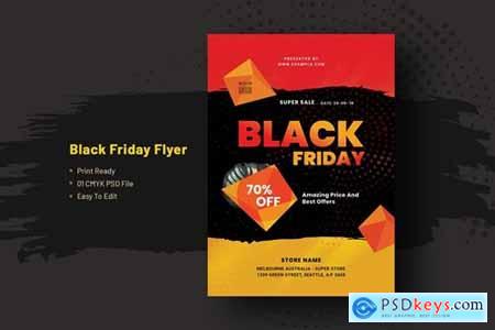 Black Friday Flyer Template V-4