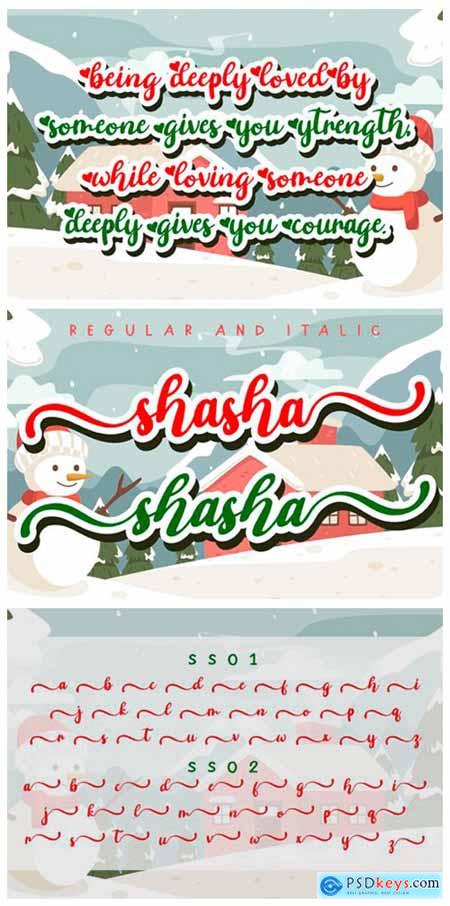 Shasha Christmas Font