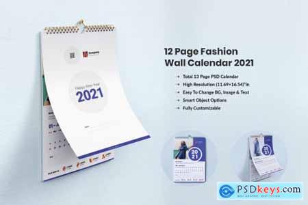 Fashion Product Wall Calendar Design 2021