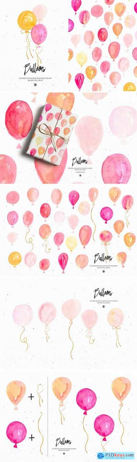 Watercolor Balloons