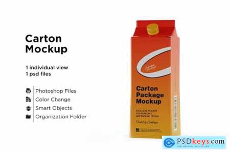CreativeMarket Carton Package With Plastic Cap 5558122