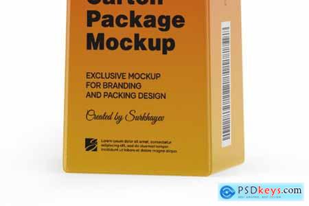 CreativeMarket Carton Package With Plastic Cap 5558122