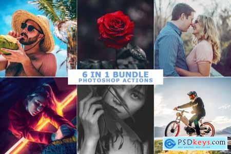 6 IN 1 Photoshop Actions Bundle 5188740